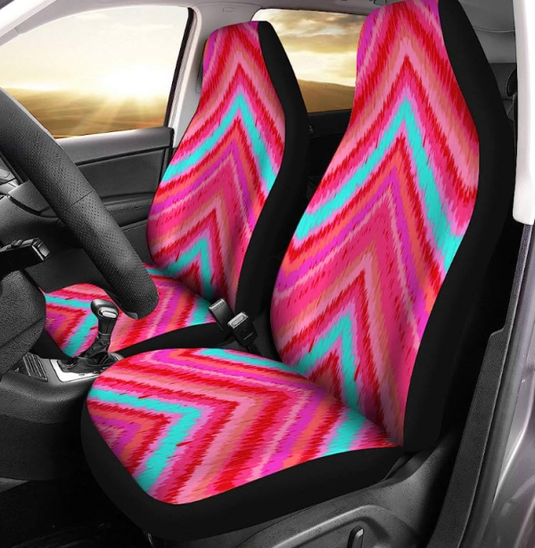 Jok mobil dengan pola zigzag atau chevron